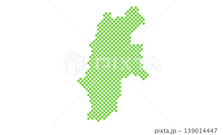 日本地図 ドット 長野県 日本地図 ドット 長野県 139014447