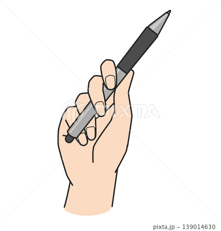 ペンタブレットを掴む右手のイラスト お絵かき ペンタブレットを掴む右手のイラスト お絵かき 139014630