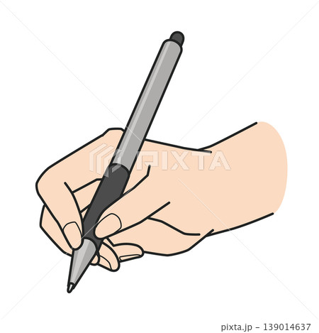 ペンタブレットを持つ右手のイラスト お絵かき ペンタブレットを持つ右手のイラスト お絵かき 139014637