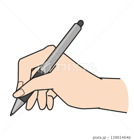 ペンタブレットを持つ右手のイラスト お絵かき ペンタブレットを持つ右手のイラスト お絵かき 139014646
