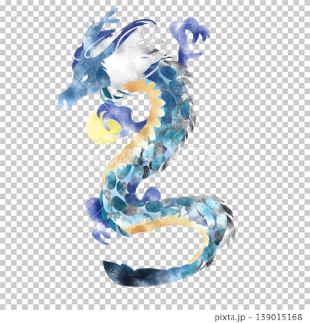 かっこいい青龍のイラスト かっこいい青龍のイラスト 139015168