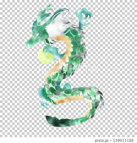 龍玉を持つ神龍のイラスト 139015188