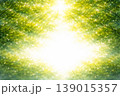 新緑をイメージした抽象水彩背景　やさしいグリーンと光の余白デザイン 139015357