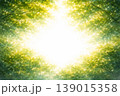 新緑をイメージした抽象水彩背景　やさしいグリーンと光の余白デザイン 139015358