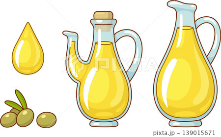 Olive oil drawing set Olive oil drawing set 139015671