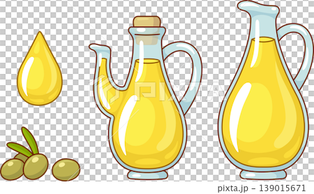 Olive oil drawing set Olive oil drawing set 139015671