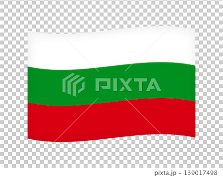 Illustration material of the Bulgarian flag 4 Illustration material of the Bulgarian flag 4 139017498