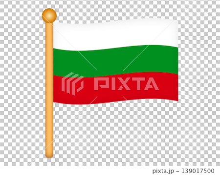 Illustration material of the Bulgarian flag 6 Illustration material of the Bulgarian flag 6 139017500