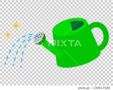 水やりするじょうろのイラスト素材2 水やりするじょうろのイラスト素材2 139017880