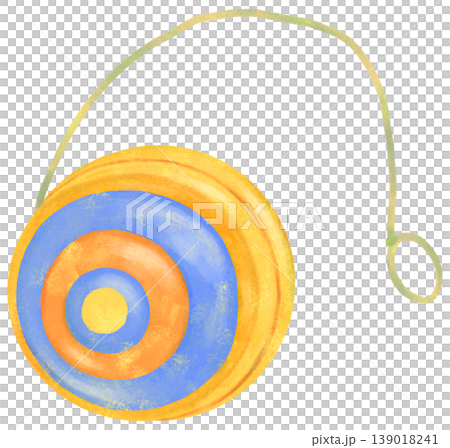Illustration of a toy yo-yo Illustration of a toy yo-yo 139018241