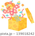 ピエロが飛び出すびっくり箱のイラスト 139018242