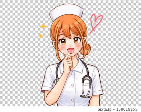一位微笑的女護士插畫(2) 一位微笑的女護士插畫(2) 139018255