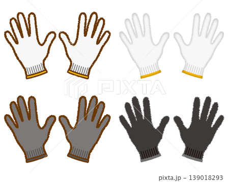 軍手のイラスト素材セット2 139018293