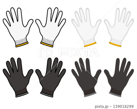 軍手のイラスト素材セット 139018299