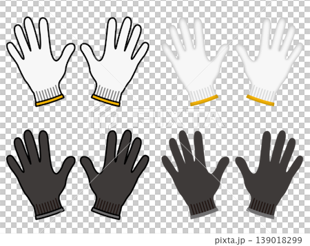 軍手のイラスト素材セット 139018299