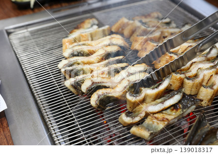 delicious authentic korean charcoal grilled eel delicious authentic korean charcoal grilled eel 139018317