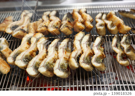 delicious authentic korean charcoal grilled eel delicious authentic korean charcoal grilled eel 139018326