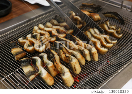 delicious authentic korean charcoal grilled eel delicious authentic korean charcoal grilled eel 139018329