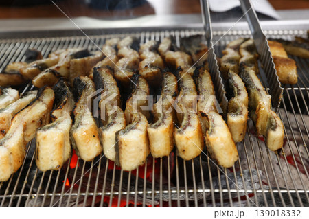 delicious authentic korean charcoal grilled eel delicious authentic korean charcoal grilled eel 139018332