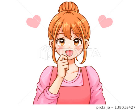 微笑む主婦のイラスト素材 139018427