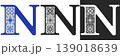Capital Letter N With Mediterranean Tile Pattern 139018639
