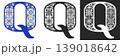 Capital Letter Q With Mediterranean Tile Pattern 139018642