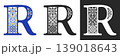 Capital Letter R With Mediterranean Tile Pattern 139018643