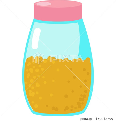 Disposable plastic flask bottle vector flat icon 139018799