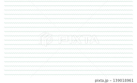手書き風 波線罫線 ミント 透過背景素材 緑 手書き風 波線罫線 ミント 透過背景素材 緑 139018961