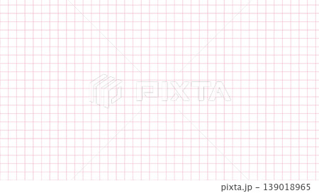 手書き風 方眼紙 ピンク 透過背景素材 139018965