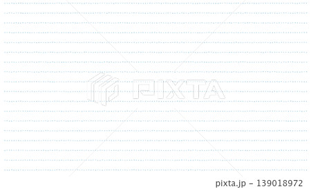 手書き風 ドット罫線 ブルー 透過背景素材 手書き風 ドット罫線 ブルー 透過背景素材 139018972