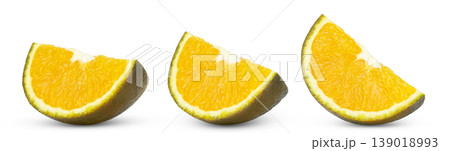 Chocolate orange citrus fruit slices collection. Slice of chocolate navel brown orange isolated. Chocolate orange citrus fruit slices collection. Slice of chocolate navel brown orange isolated. 139018993
