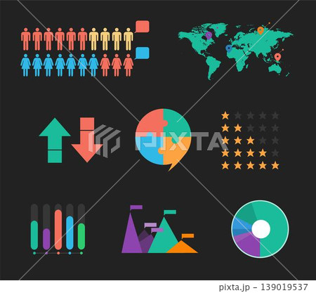 Set of Flat Design Graphic Resources for Web and Mobile Set of Flat Design Graphic Resources for Web and Mobile 139019537