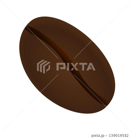 Isolated Coffee Bean: Vector Graphic Design. 139019582