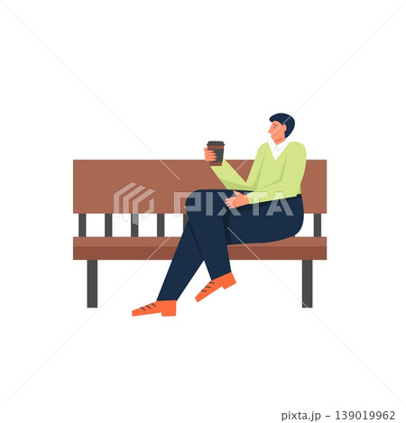 Walk in the park, vector flat style design illustration Walk in the park, vector flat style design illustration 139019962