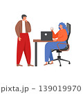 Business team characters, vector flat isolated illustration 139019970