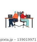 Business team characters, vector flat isolated illustration 139019971