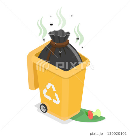 3D Isometric Flat Vector Illustration of Organic Disposal, Recycling Food Waste And Kitchen Scraps In Compost Collection Program. Item 5 3D Isometric Flat Vector Illustration of Organic Disposal, Recycling Food Waste And Kitchen Scraps In Compost Collection Program. Item 5 139020101