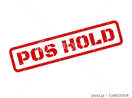 Red vintage rubber stamp with grunge effect indicating a point of sale transaction is on hold Red vintage rubber stamp with grunge effect indicating a point of sale transaction is on hold 139020504