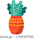 Flower in pot vector flowerpot isolated icon 139020780