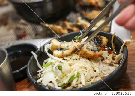 delicious authentic korean eel soup with healthy ingredients delicious authentic korean eel soup with healthy ingredients 139021519