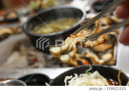 delicious authentic korean eel soup with healthy ingredients delicious authentic korean eel soup with healthy ingredients 139021520