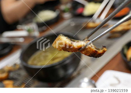 delicious authentic korean eel soup with healthy ingredients delicious authentic korean eel soup with healthy ingredients 139021559