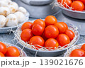 Tomatoes and various vegetables on a market stall 139021676