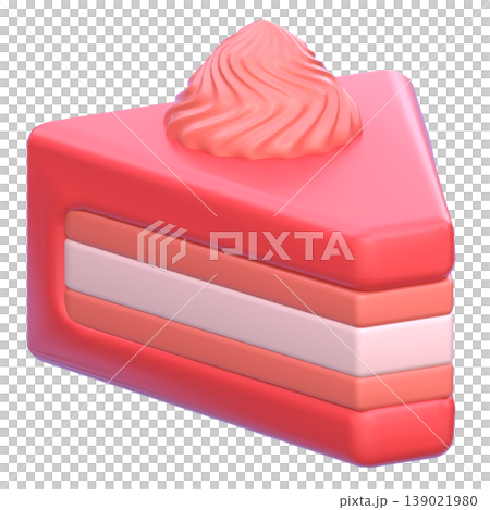 Cute 3D Red Velvet Cake Slice Icon, Layered Cream Dessert, Sweet Bakery Food Illustration for UI App, Cafe Menu, and Digital Product Design Cute 3D Red Velvet Cake Slice Icon, Layered Cream Dessert, Sweet Bakery Food Illustration for UI App, Cafe Menu, and Digital Product Design 139021980