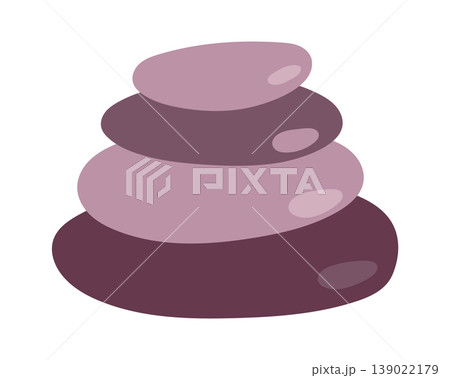 Stone Stack Balance Zen Cartoon 139022179