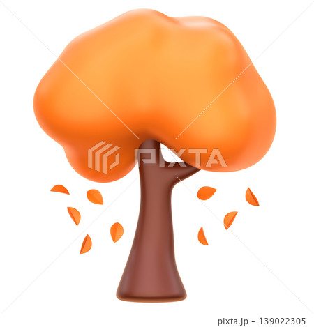 Cute 3D Autumn Tree Icon, Fall Nature Illustration for UI App, Seasonal Forest Design, Woodland Landscape Visual, and Cozy Digital Products Cute 3D Autumn Tree Icon, Fall Nature Illustration for UI App, Seasonal Forest Design, Woodland Landscape Visual, and Cozy Digital Products 139022305