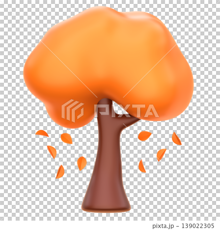 Cute 3D Autumn Tree Icon, Fall Nature Illustration for UI App, Seasonal Forest Design, Woodland Landscape Visual, and Cozy Digital Products Cute 3D Autumn Tree Icon, Fall Nature Illustration for UI App, Seasonal Forest Design, Woodland Landscape Visual, and Cozy Digital Products 139022305