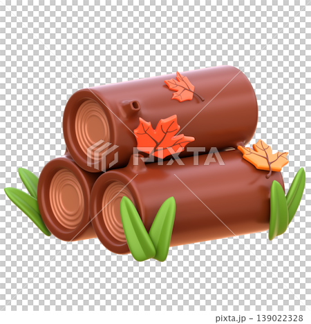 Cute 3D Timber Wood Icon, Autumn Log Illustration for UI App, Fall Woodland Design, Rustic Outdoor Visual, and Seasonal Digital Products Cute 3D Timber Wood Icon, Autumn Log Illustration for UI App, Fall Woodland Design, Rustic Outdoor Visual, and Seasonal Digital Products 139022328