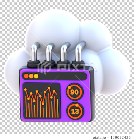 Cute 3D Cloud Analytics Icon, Data Processing Illustration for UI App, Cloud Computing Design, Business Intelligence Visual, and Modern Digital Products Cute 3D Cloud Analytics Icon, Data Processing Illustration for UI App, Cloud Computing Design, Business Intelligence Visual, and Modern Digital Products 139022426